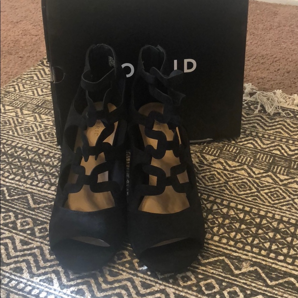 COPY - Strappy Cage Stacked Heel Torrid 12W